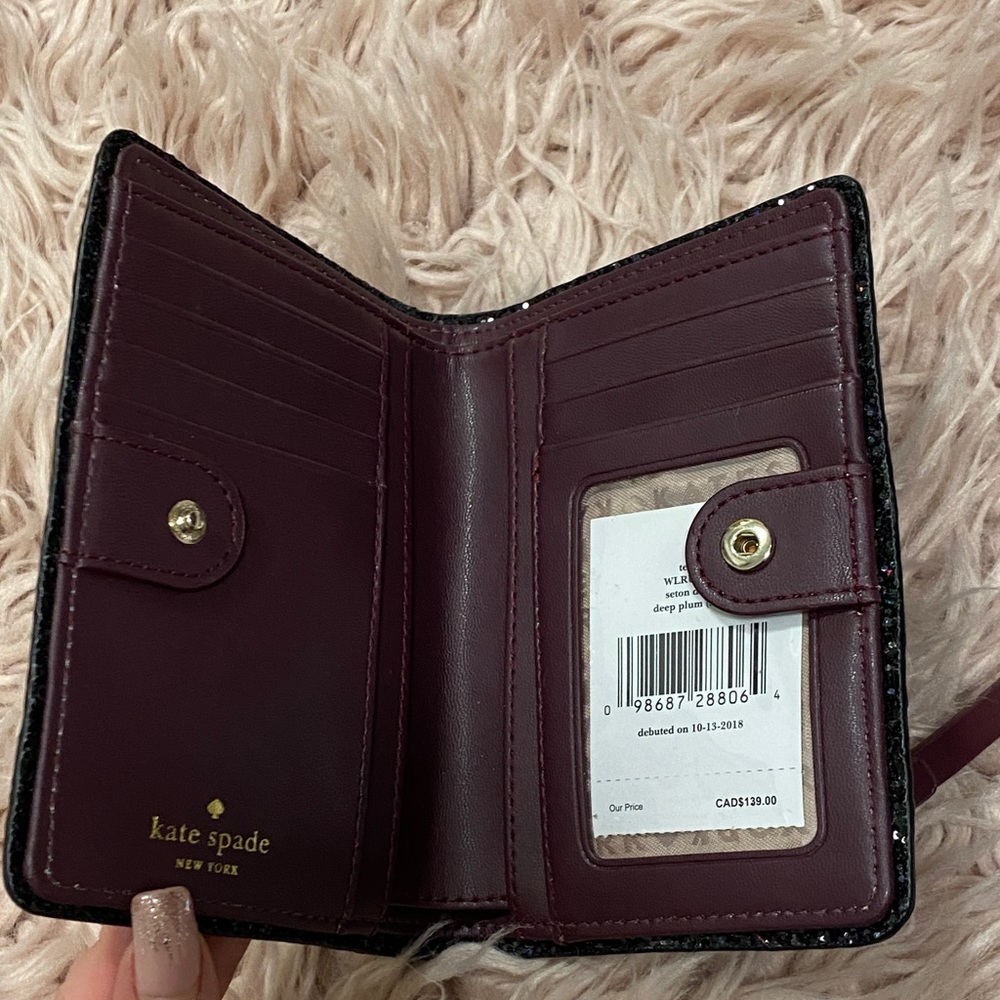 🆕✨ NEW KATE SPADE ♠️ WALLET WITH SPARKLE DETAIL - Picture 4 of 6